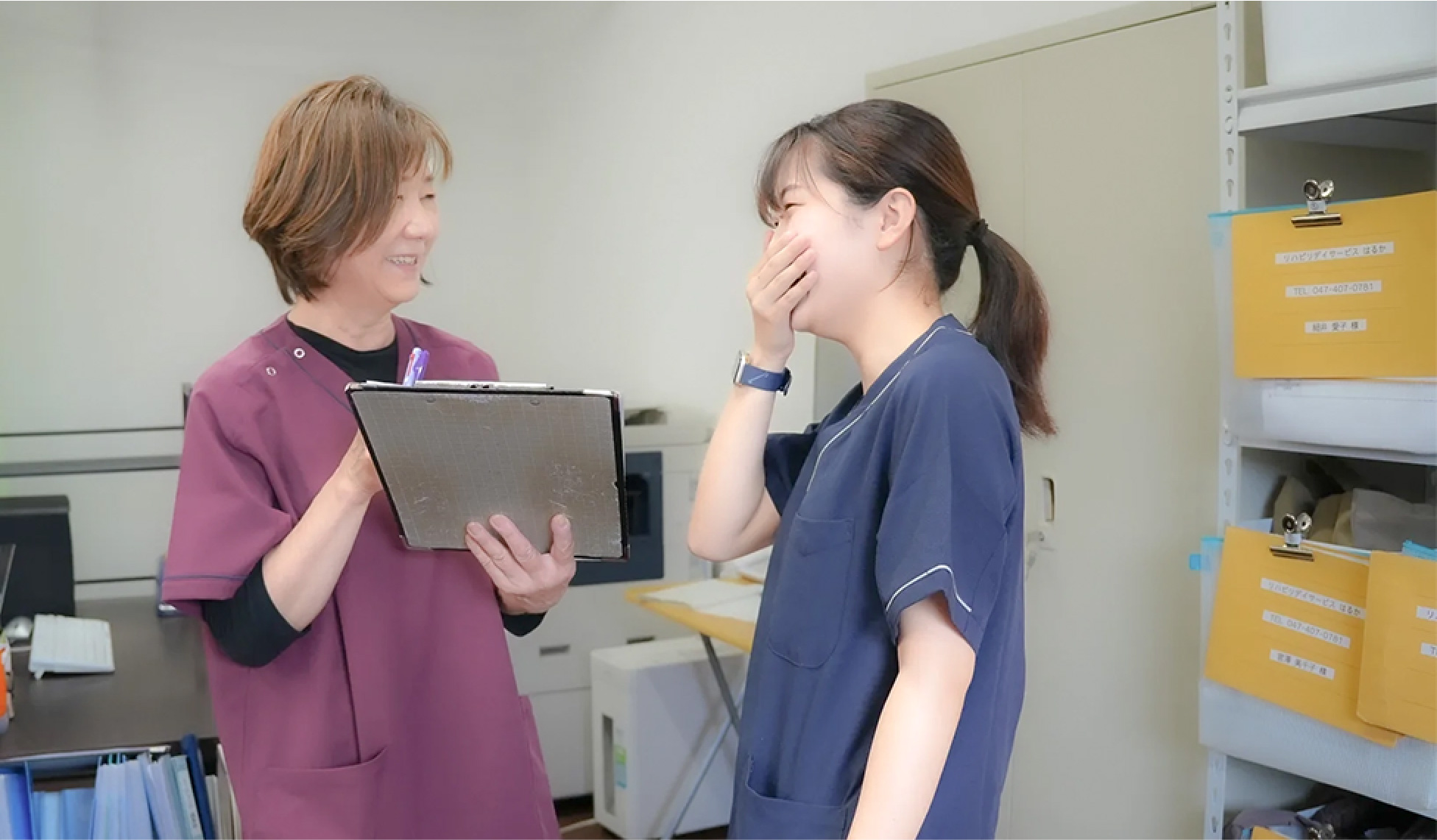 明るい職場だから相談しやすい