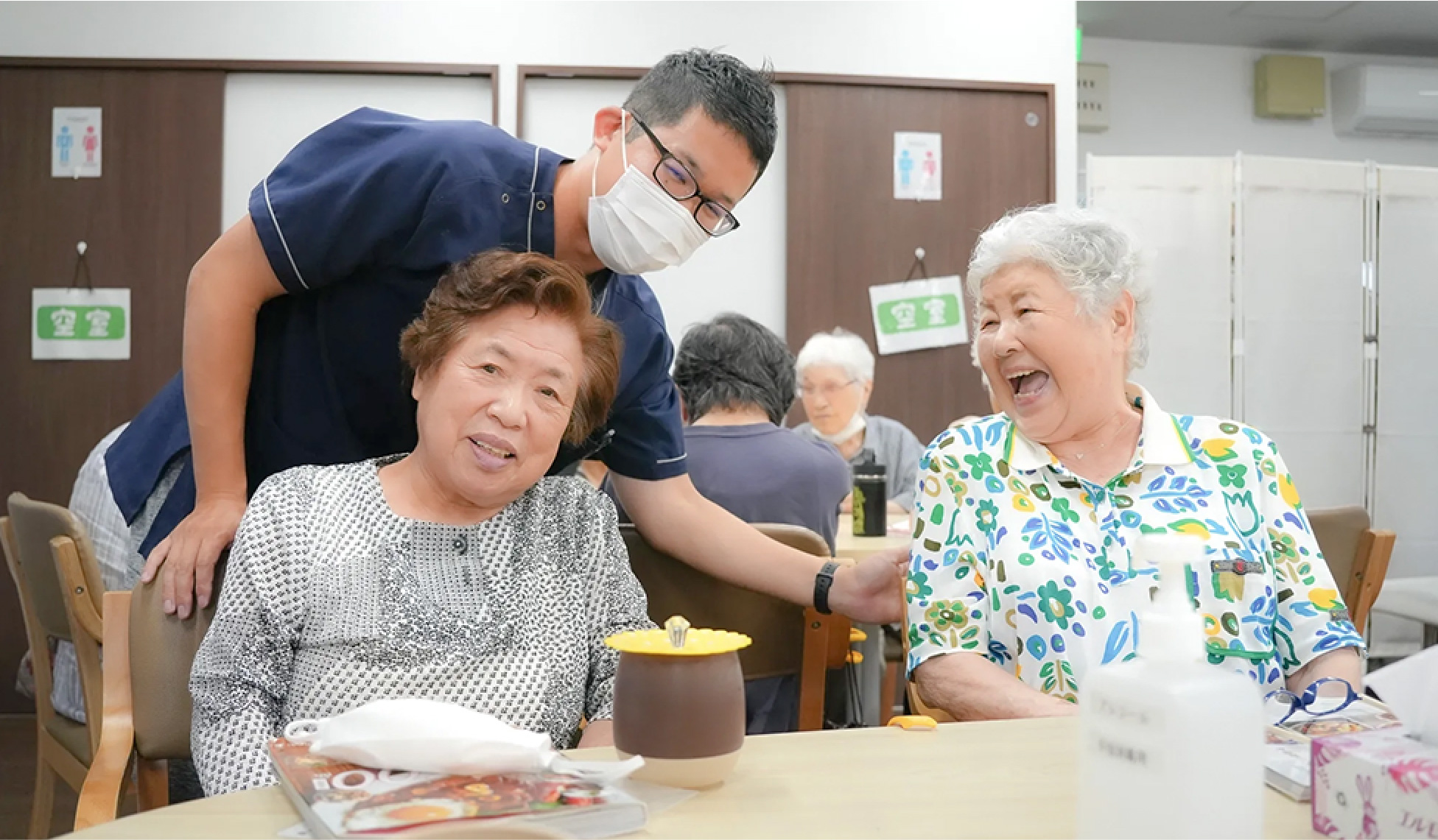 利用者さんの継続率が高い